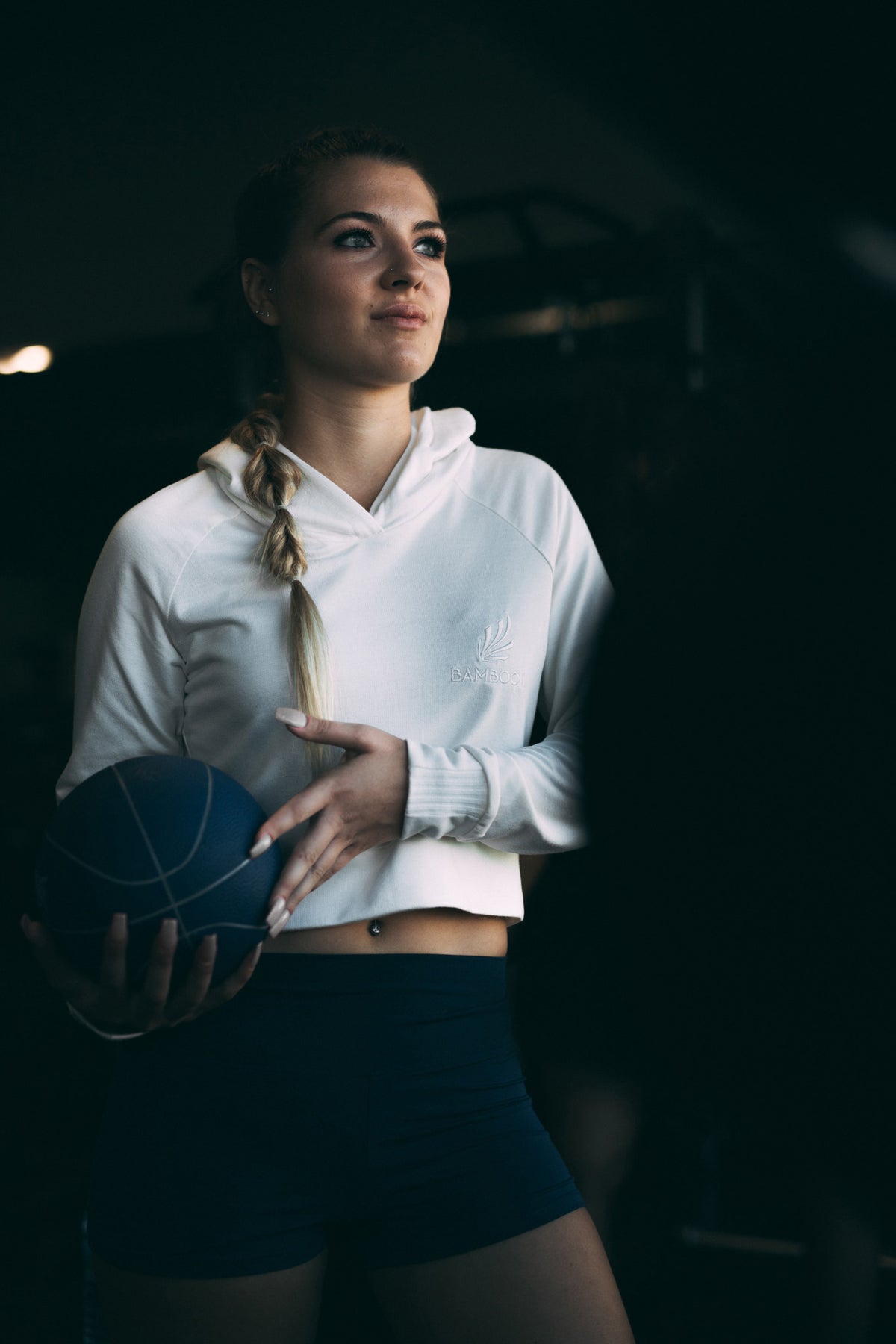 WOMENS ACTIVEWEAR CROP HOODIE